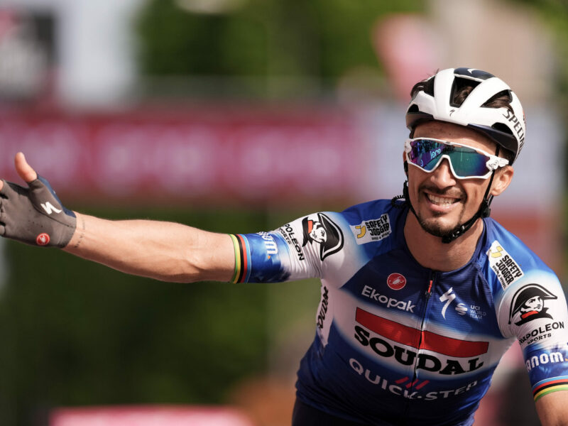 Alaphilippe wins at Giro, Lefevere says he'd have to take pay cut to stay in team