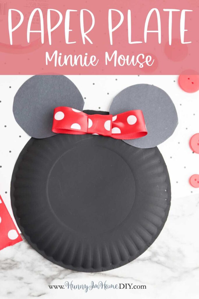 paper plate Minnie Mouse craft